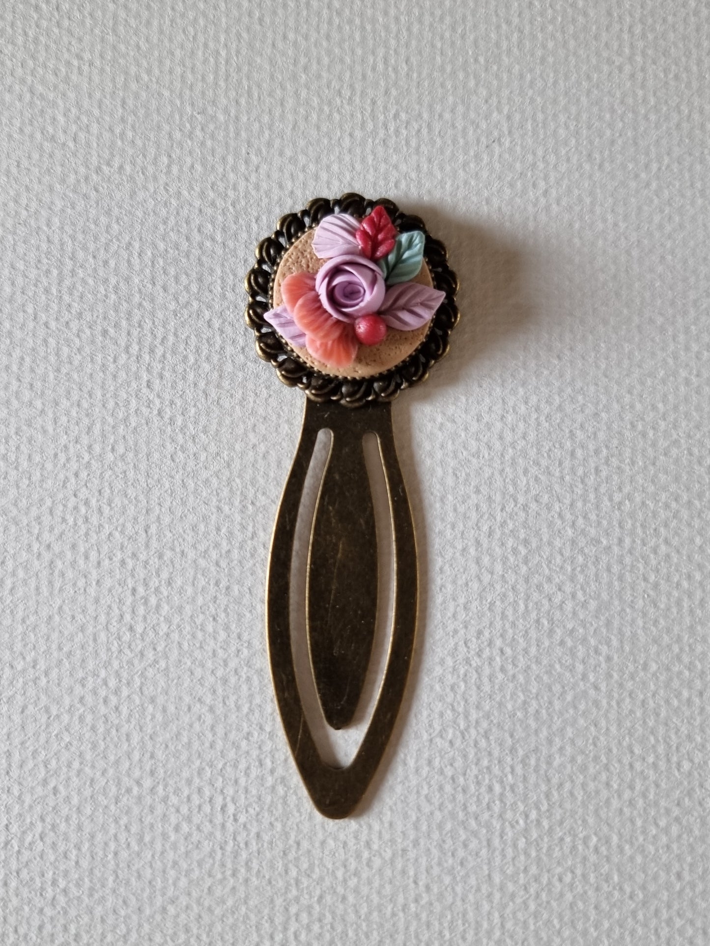 Fiery Purple Rose Bunch Bookmark
