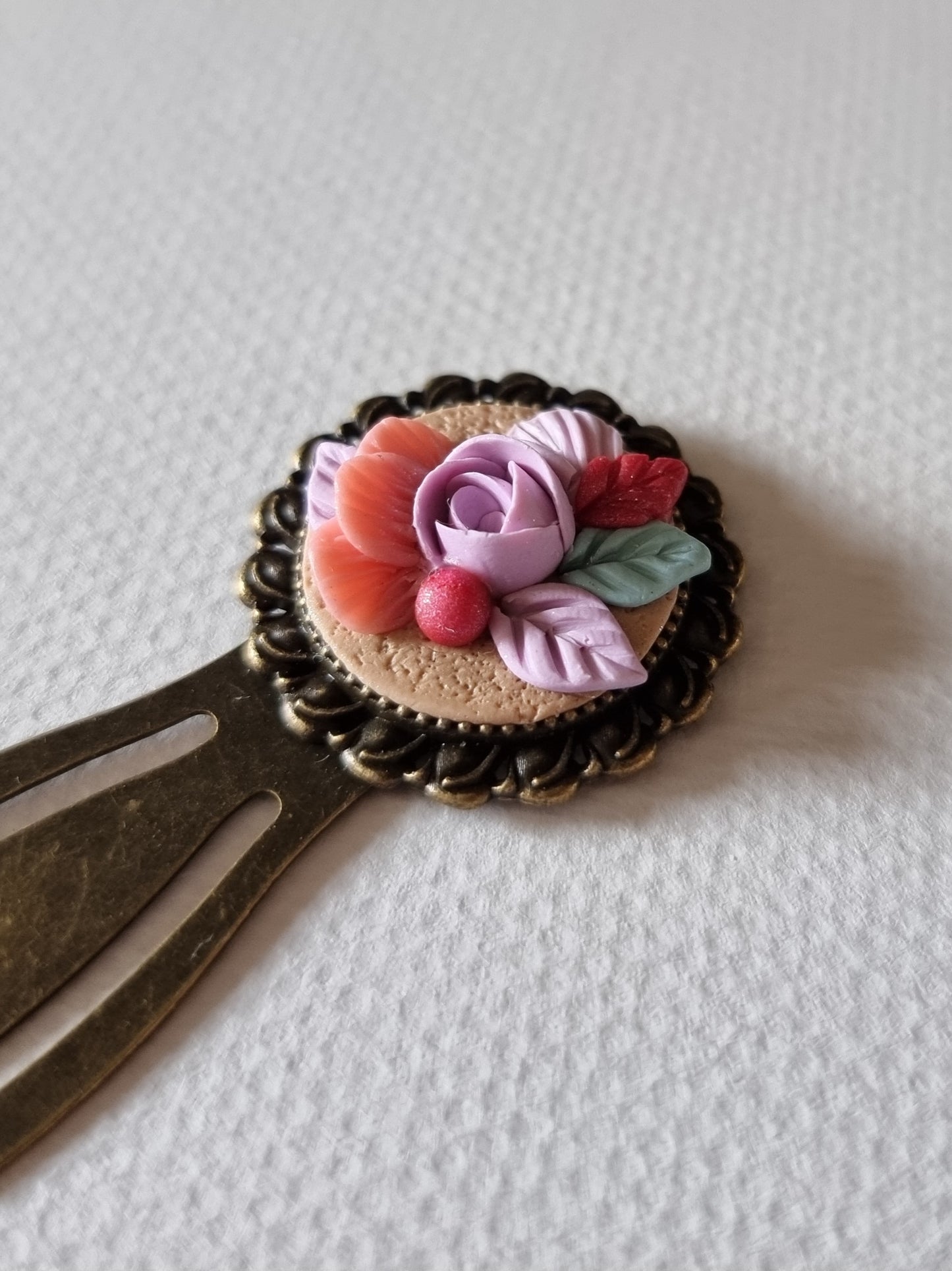 Fiery Purple Rose Bunch Bookmark