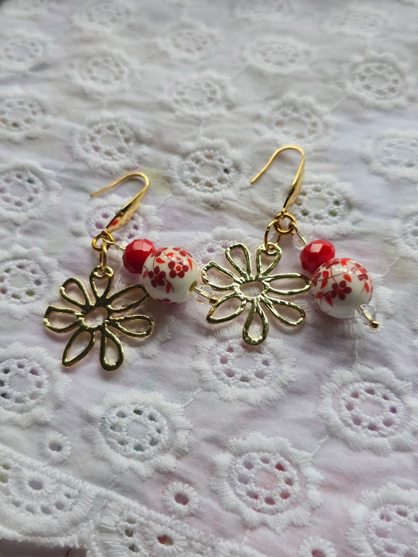 Bejewelled Beauty drop earrings - Chinoiserie