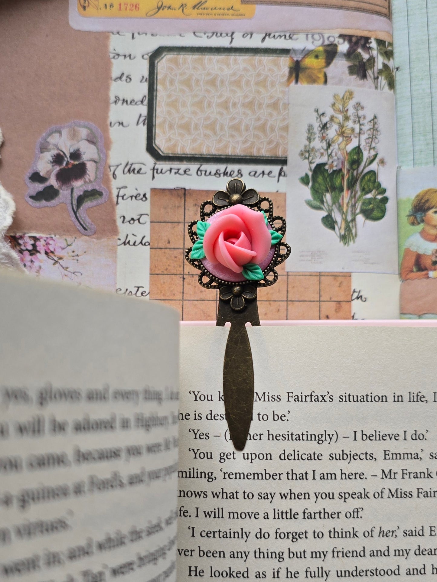 Mulberry Rose Bookmark