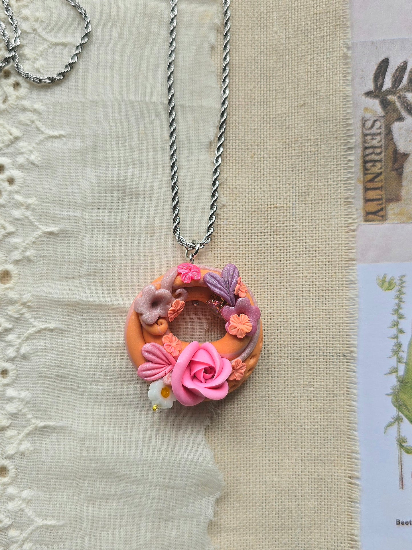 Summertide Swirl Fairytale Floral necklace