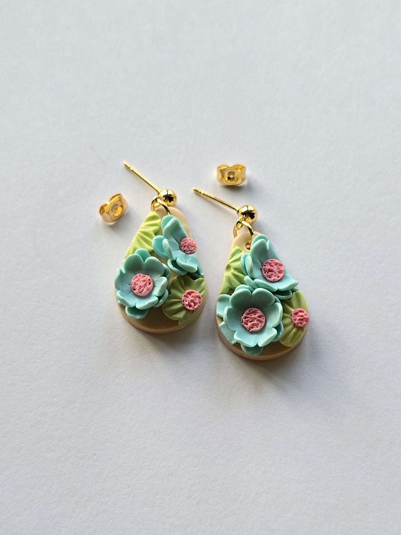 Pastel polymer clay earrings by The Beadlady Manila