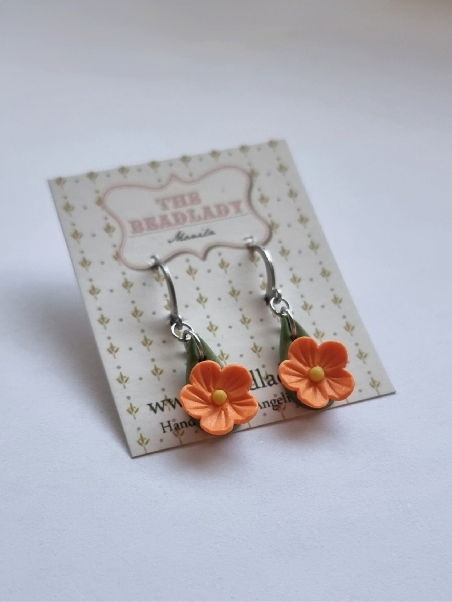 Orange Fairydrops Dangling Earrings