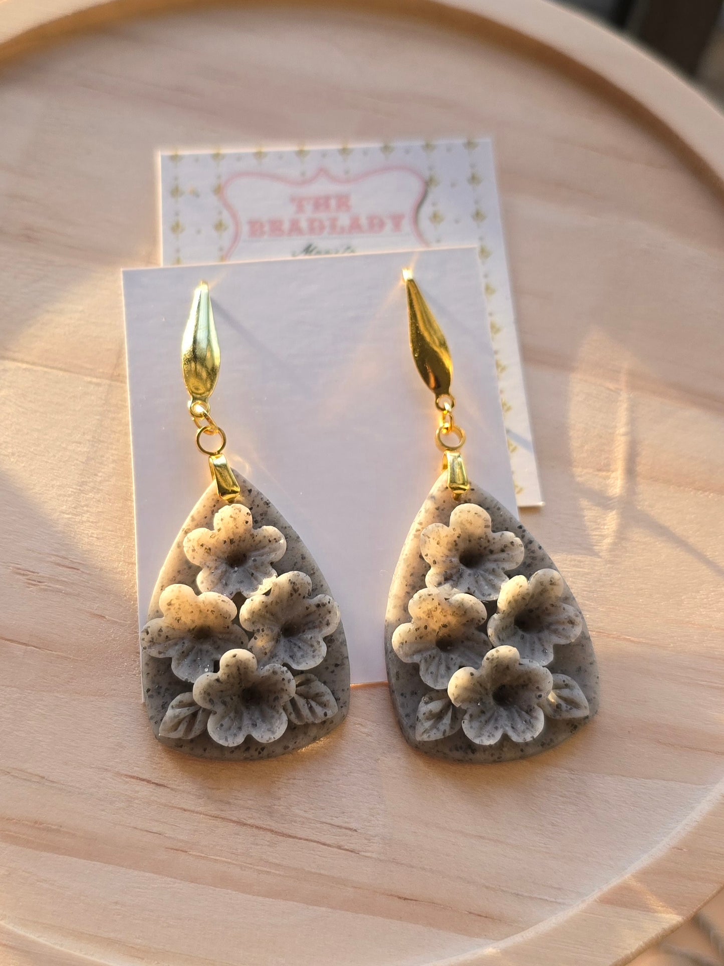 Whimsydew Midi dangling earrings - Granite
