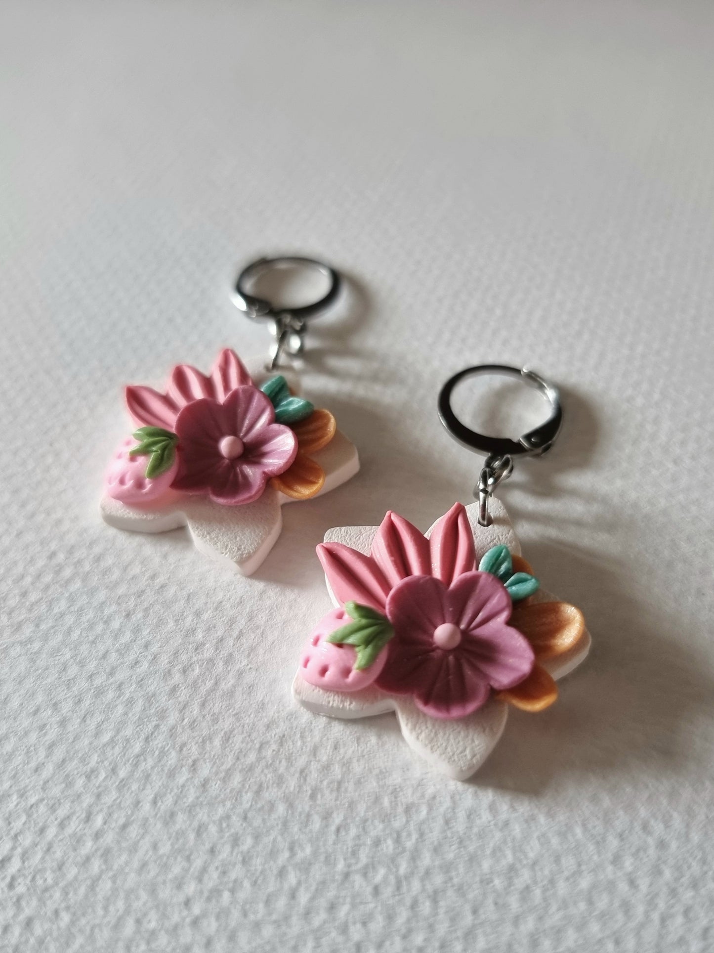 Tutti Berry Fairytale Floral Dangling Earrings - Small Star