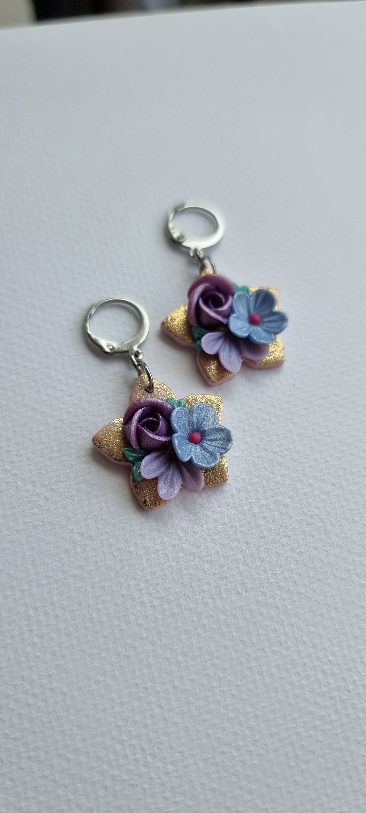 Kutitap in Blurple - Dangling Earrings - Small