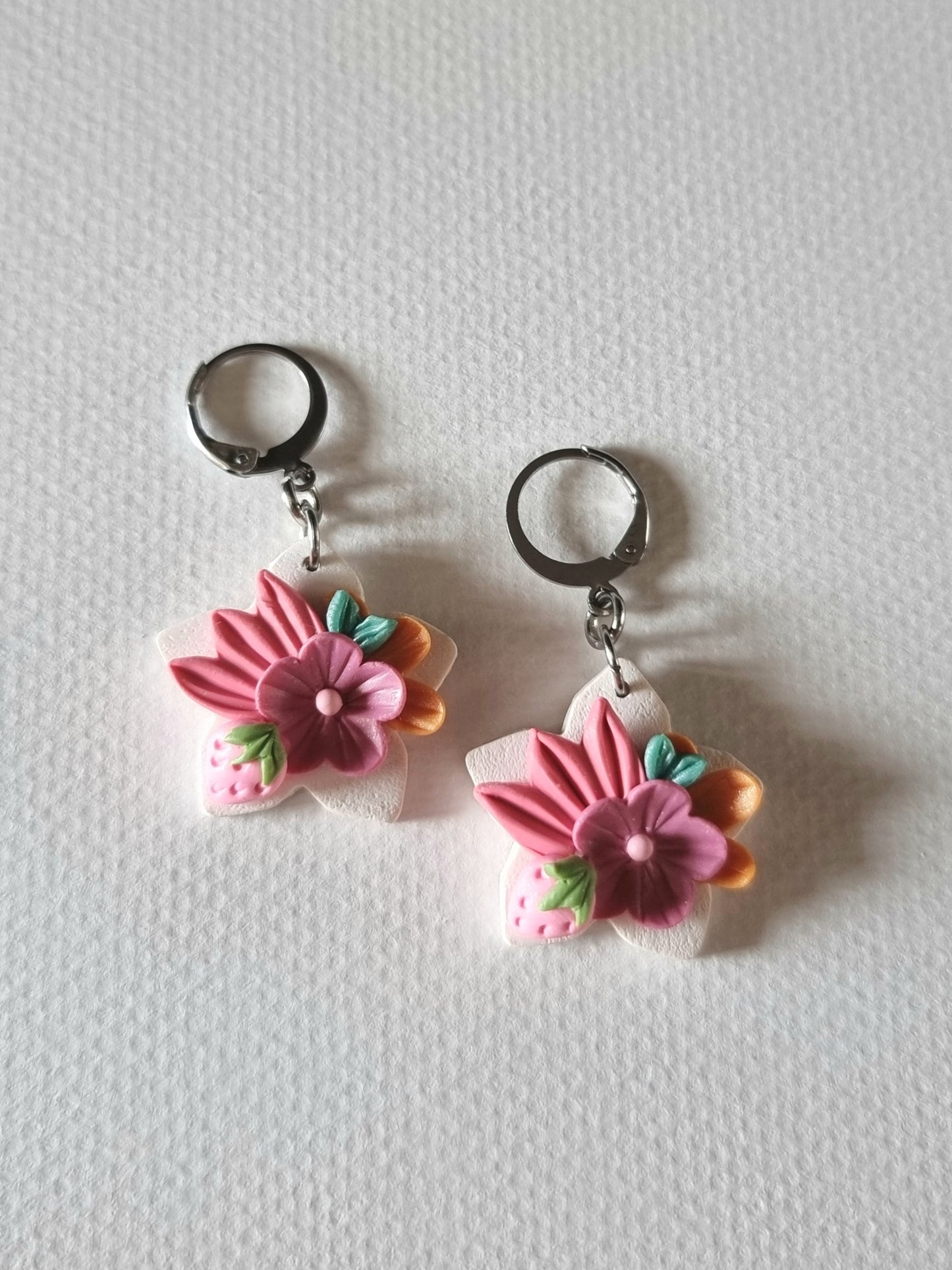 Tutti Berry Fairytale Floral Dangling Earrings - Small Star