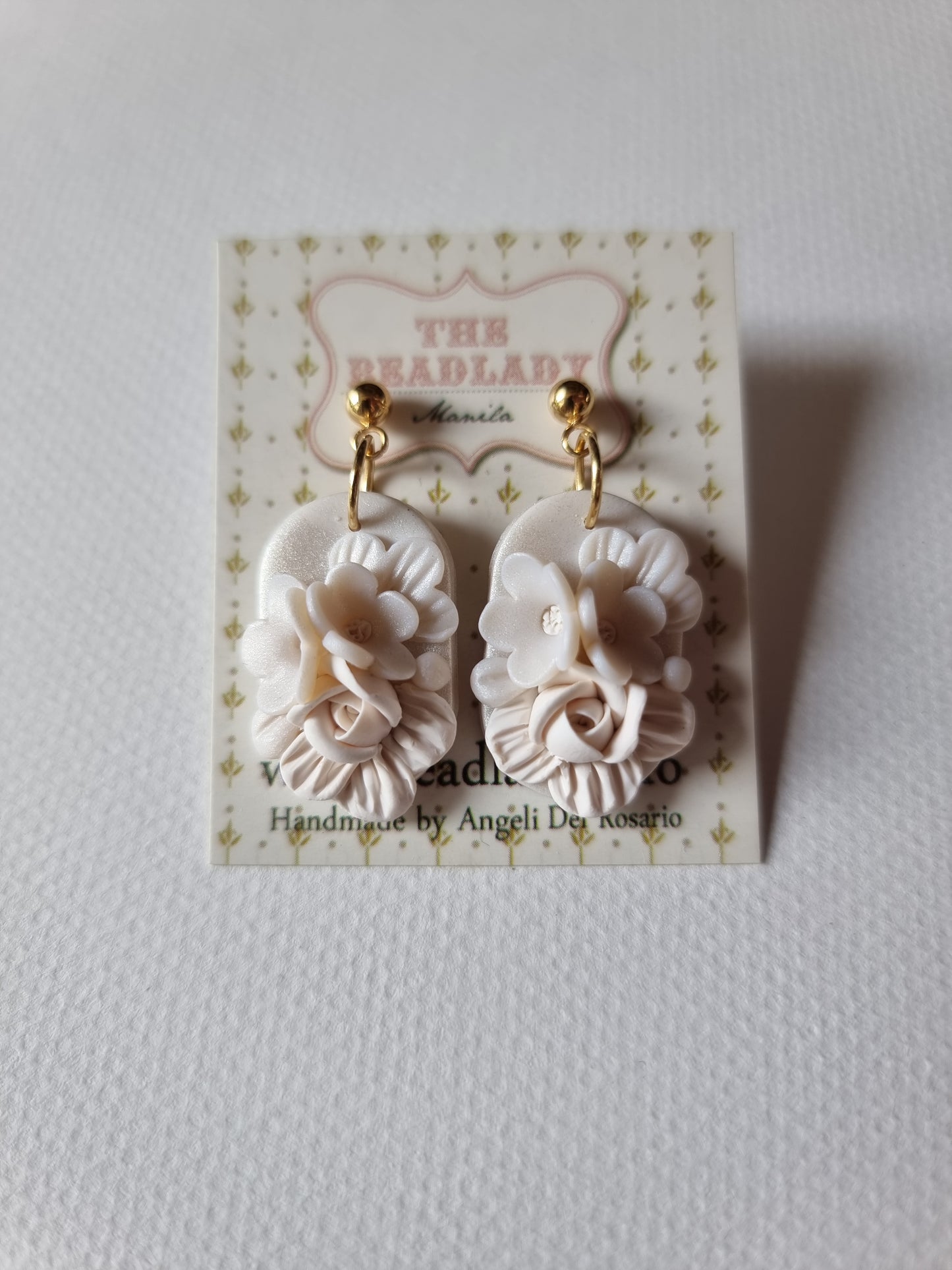 Fairytale wedding dangling earrings