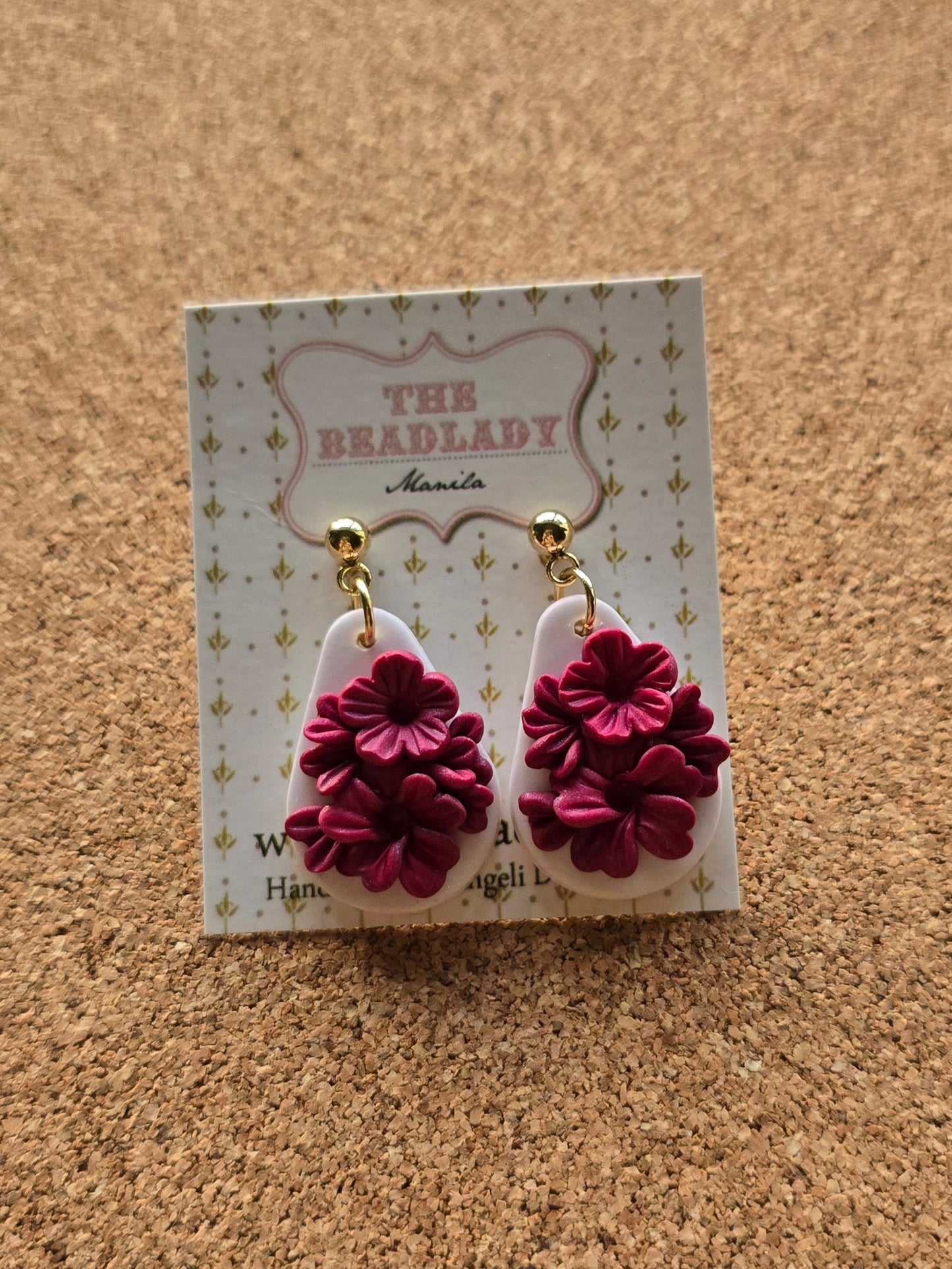 Whimsydew dangling earrings - Red Russet