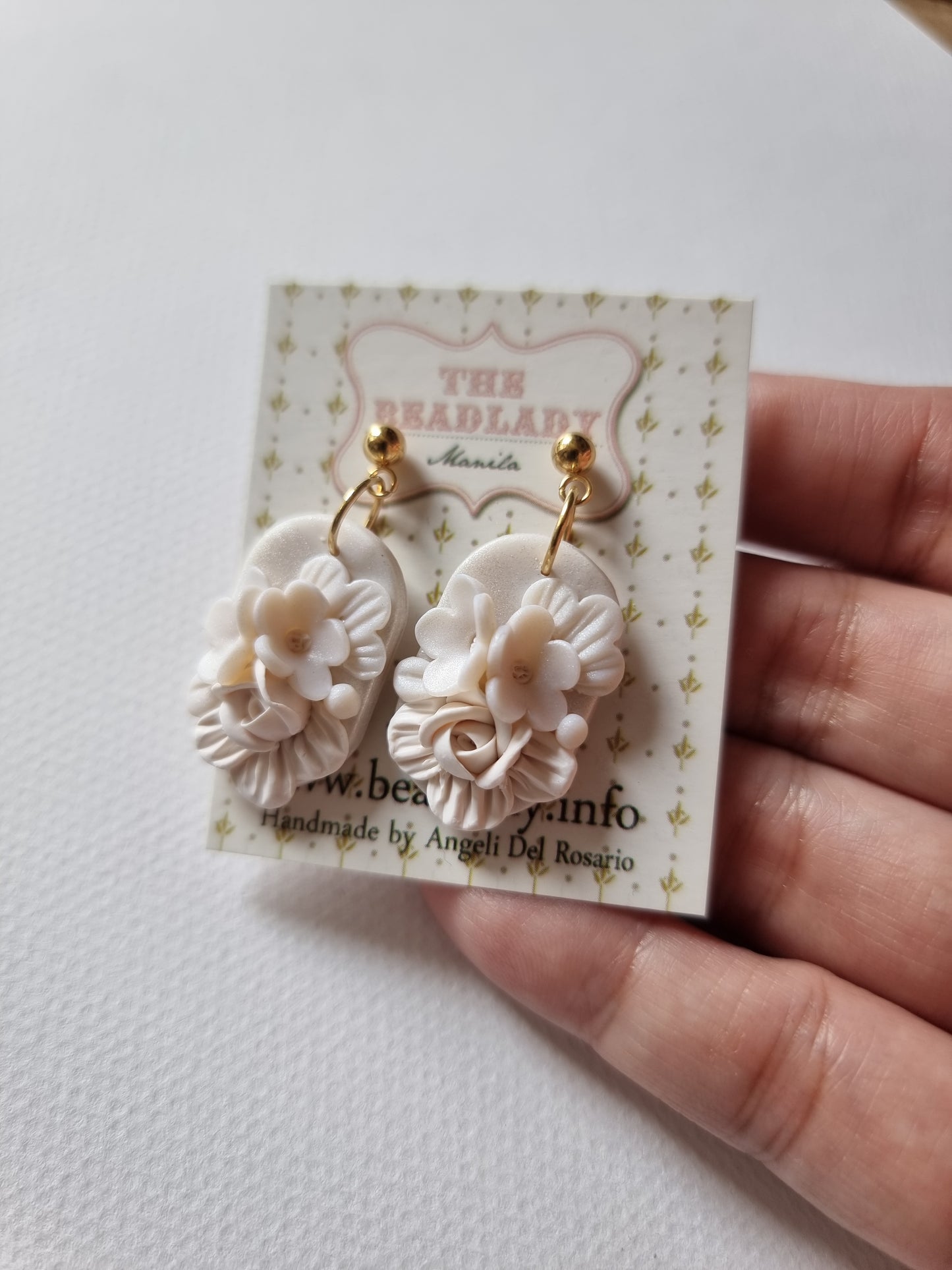 Fairytale wedding dangling earrings