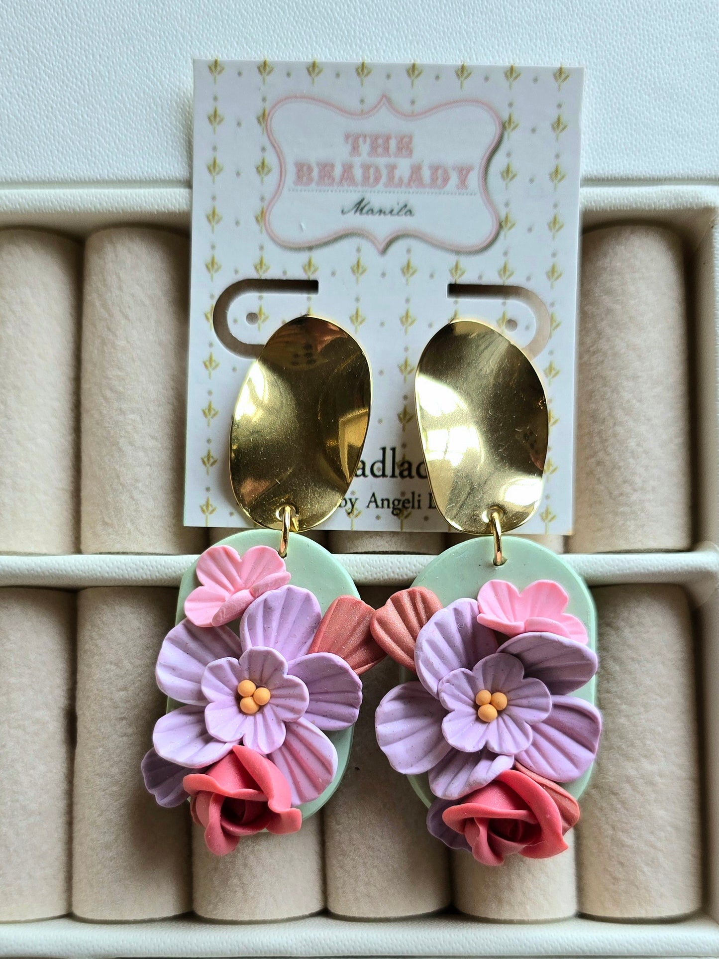 Midi Colorburst dangling earrings - Spring Pink