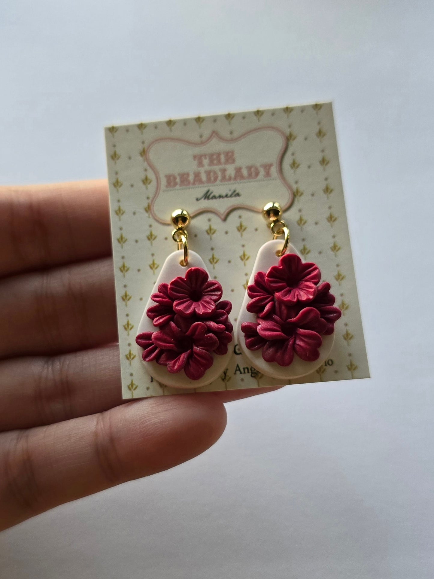 Whimsydew dangling earrings - Red Russet
