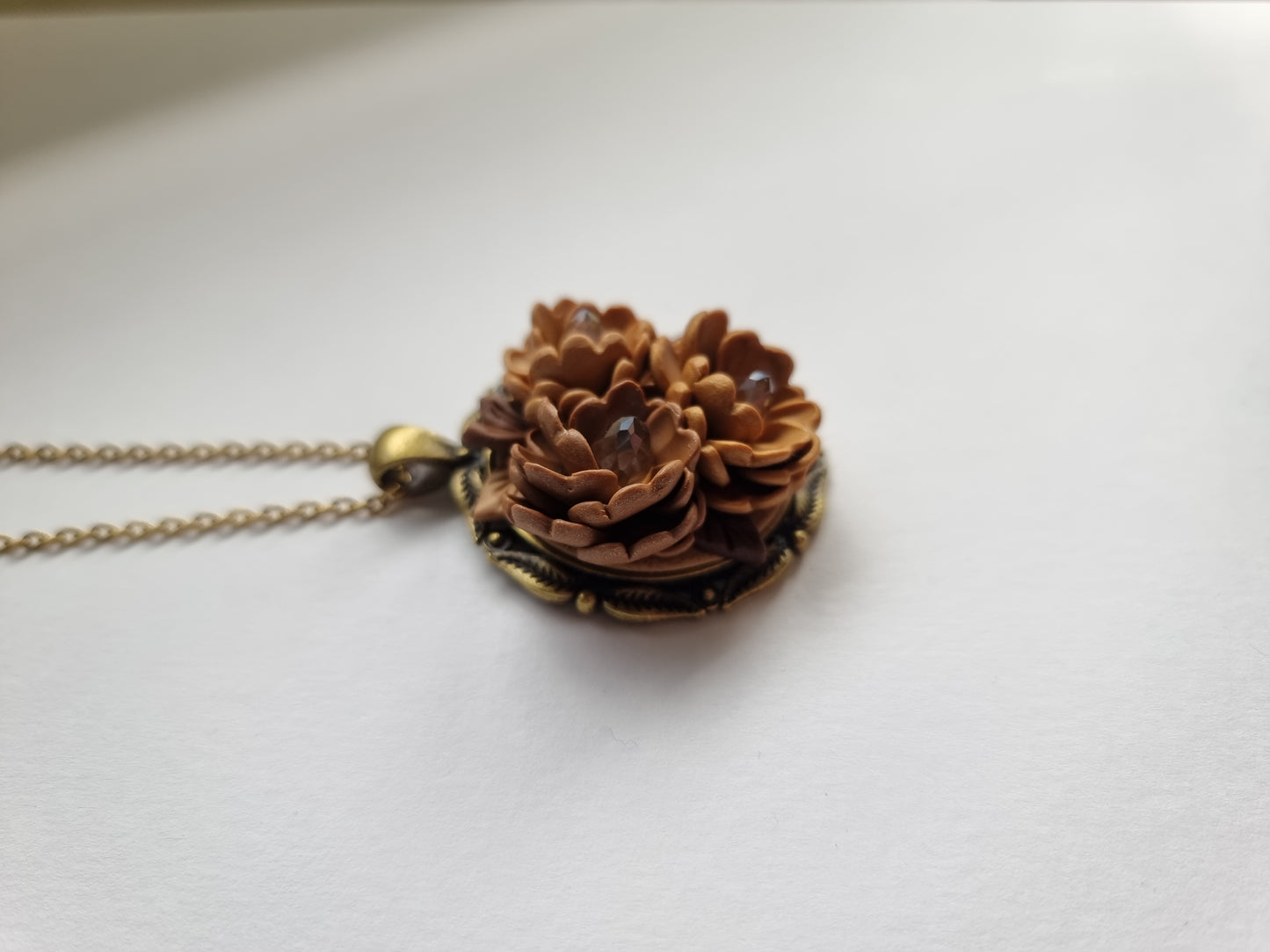 Antique Gold Bouquet Fiore necklace