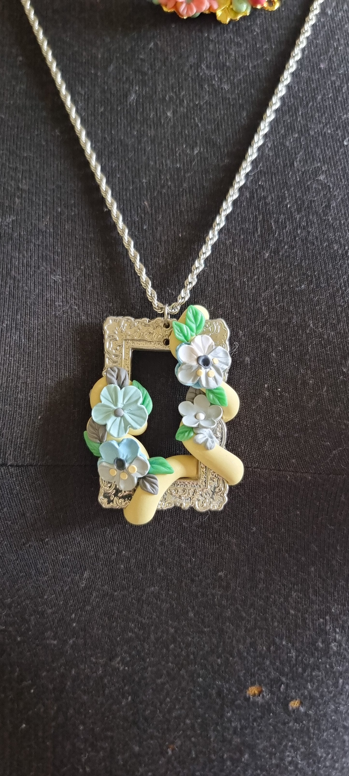 Kidston Blue Fairytale Floral necklace