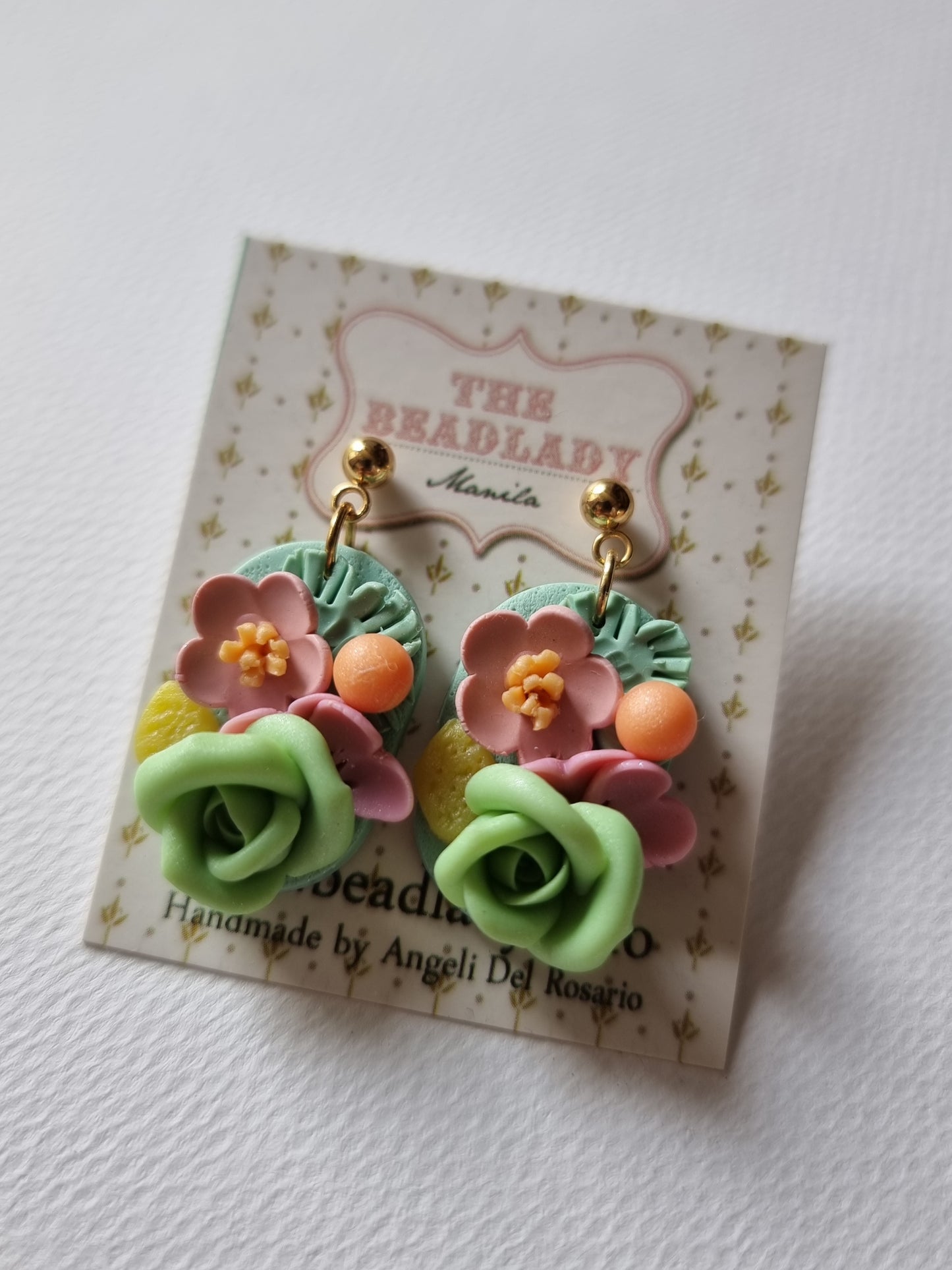Colorburst Lemon Orange dangling earrings