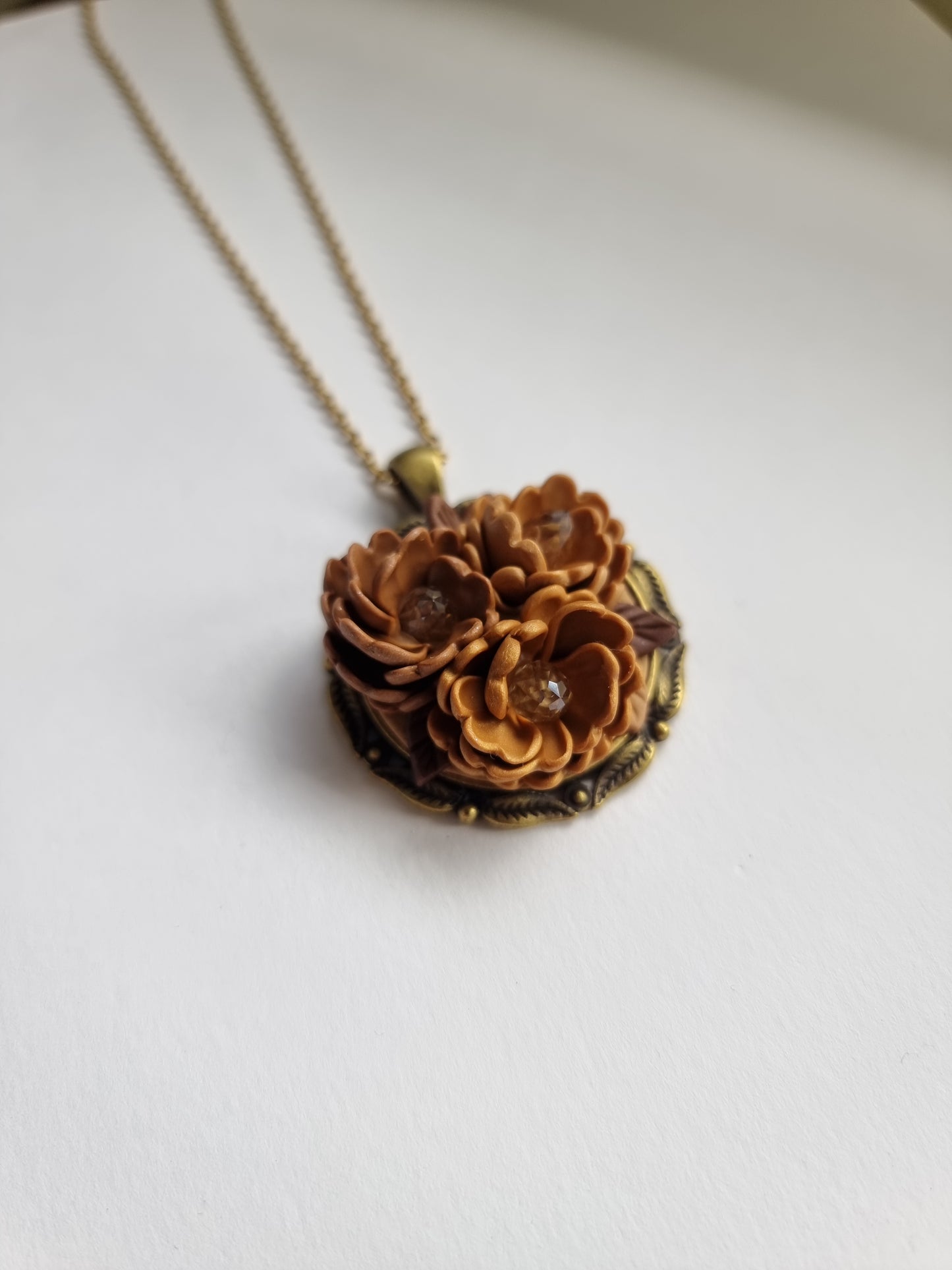 Antique Gold Bouquet Fiore necklace