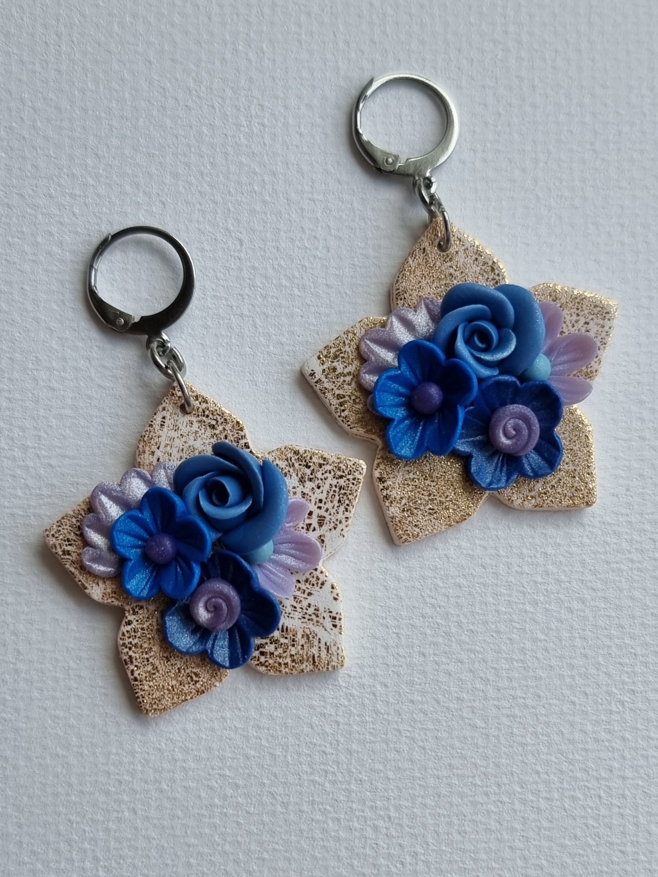 Kutitap in Blurple - Dangling Earrings - Medium