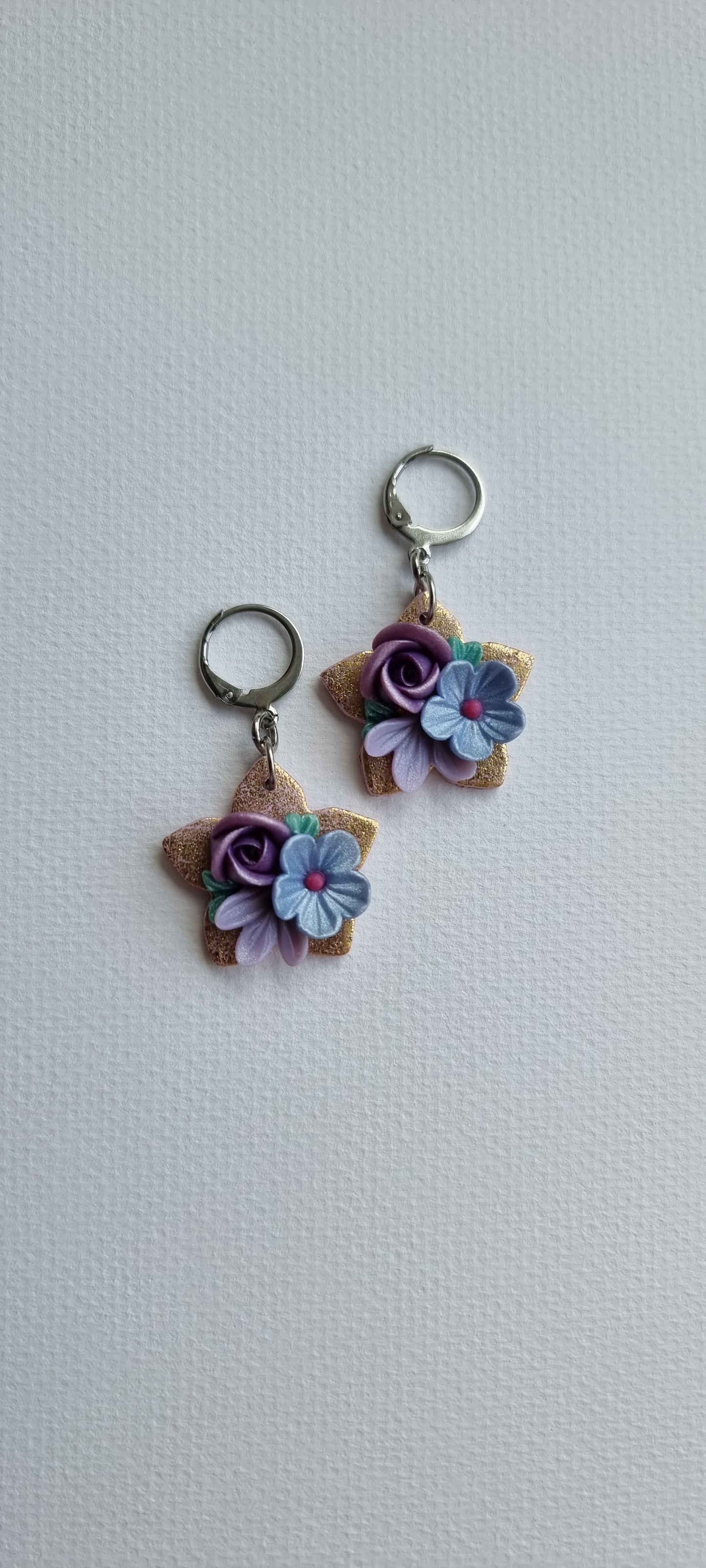 Kutitap in Blurple - Dangling Earrings - Small