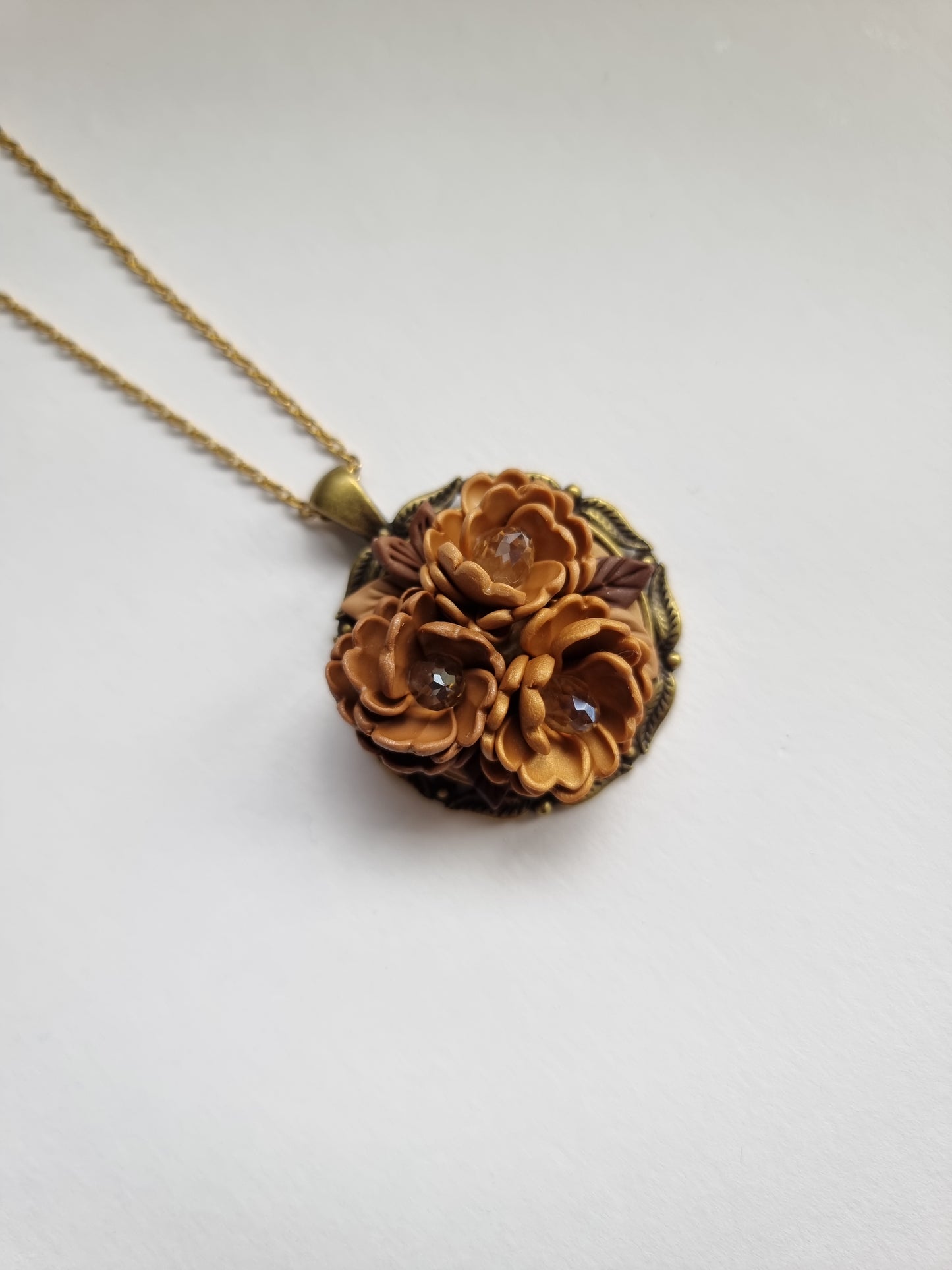 Antique Gold Bouquet Fiore necklace