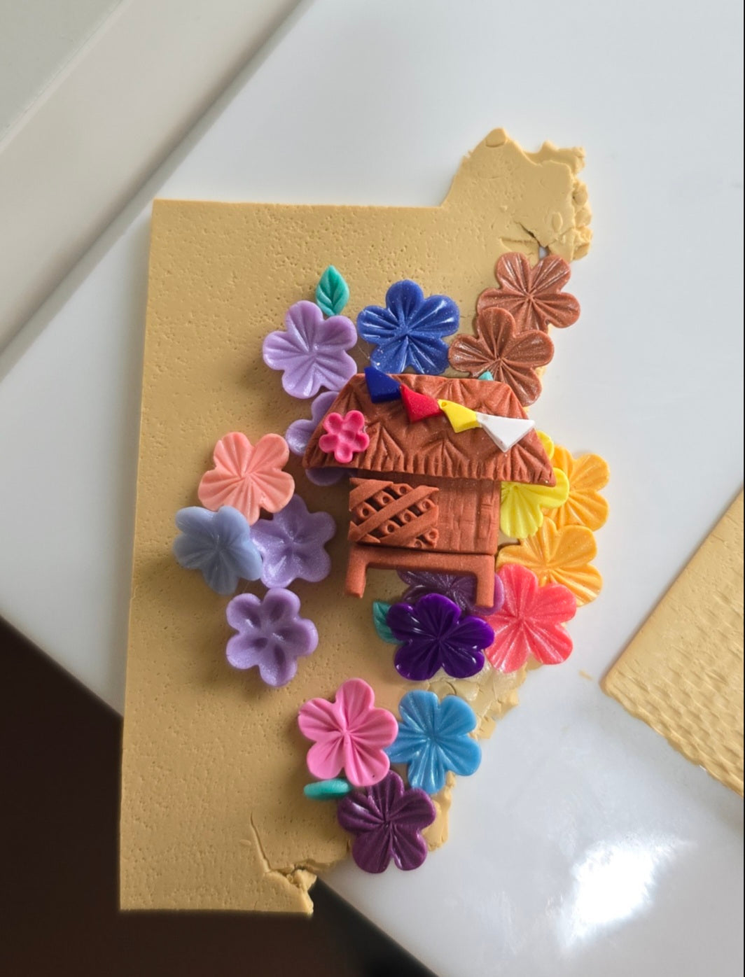 Bahay kubo prototype by Philippine polymer clay artist Angeli Del Rosario