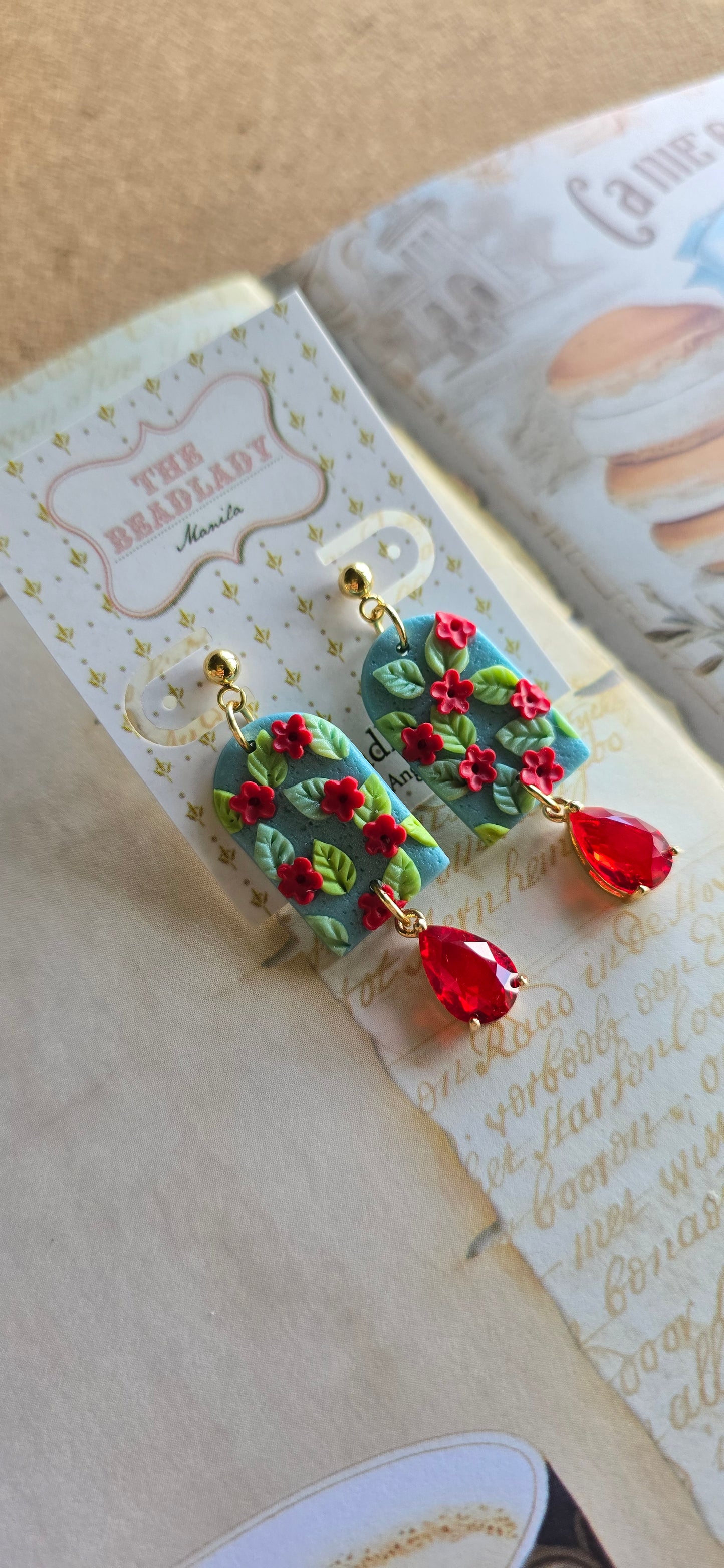 Secret Garden earrings - Rosa