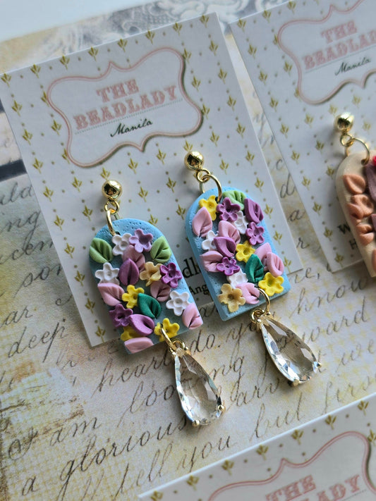 Secret Garden earrings - Calm Spring Day