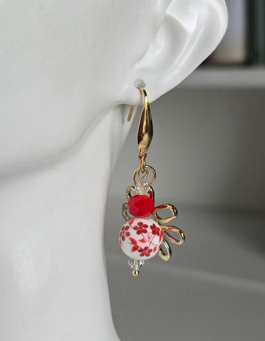 Bejewelled Beauty drop earrings - Chinoiserie