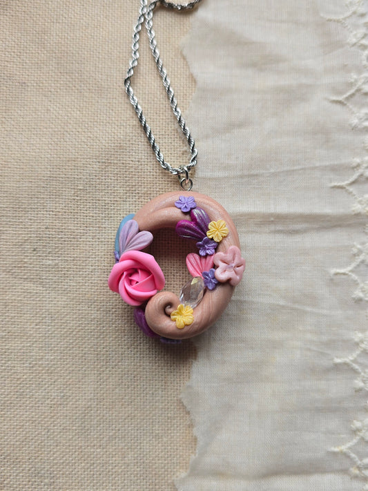 Springtide Swirl Fairytale Floral necklace