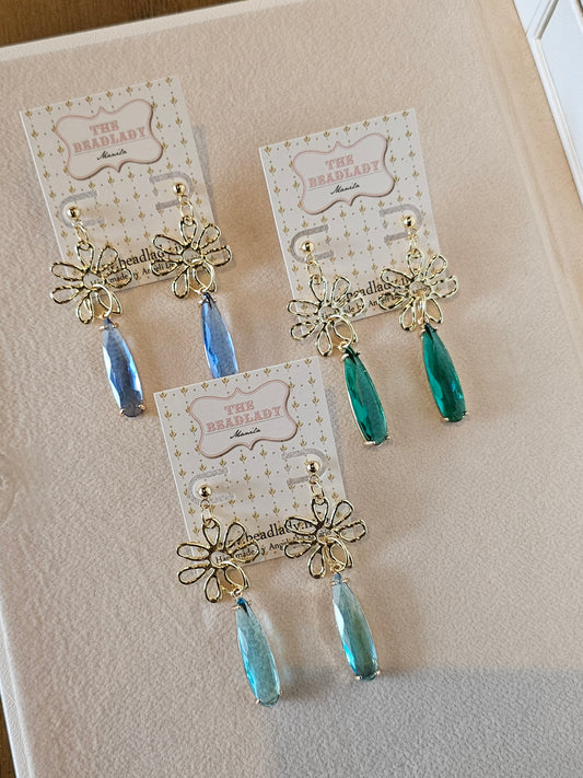 Bejewelled Beauties drop earrings