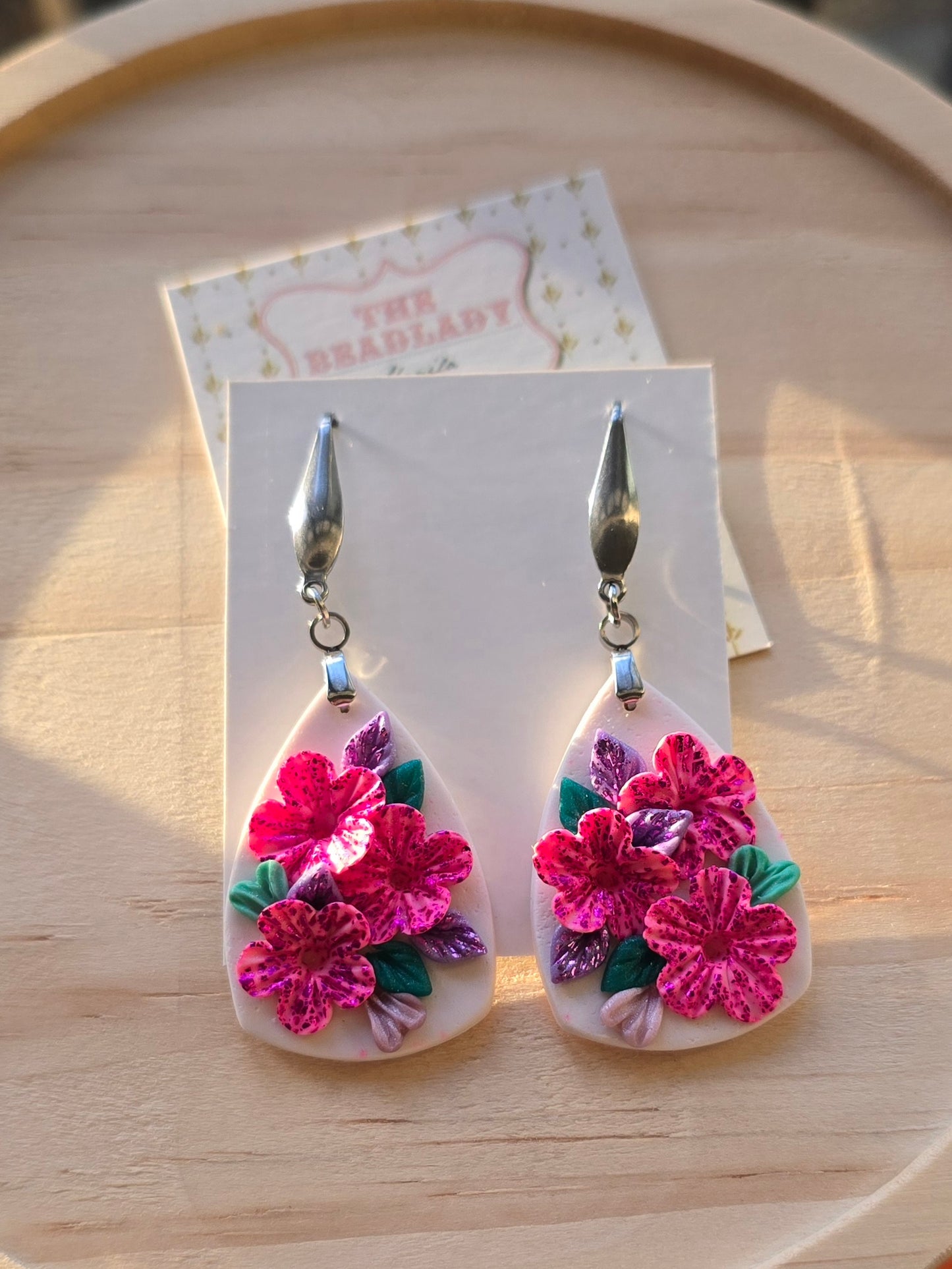 Whimsydew Midi dangling earrings - Bb Pink