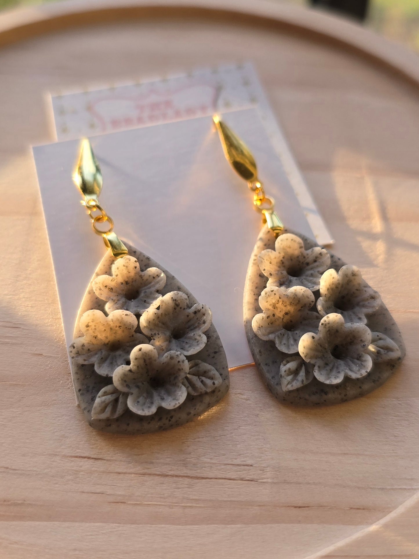 Whimsydew Midi dangling earrings - Granite